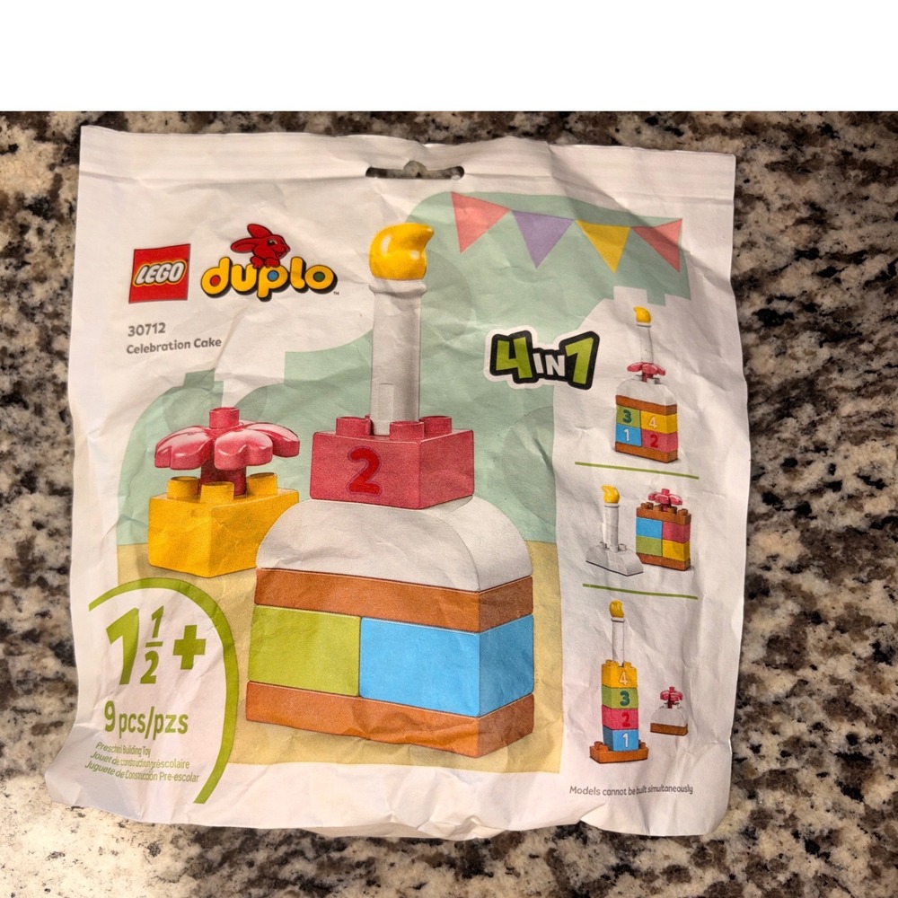 LEGO DUPLO Celebration Cake 30712 4-in-1 Polybag Building Toy 9 Pieces NEW